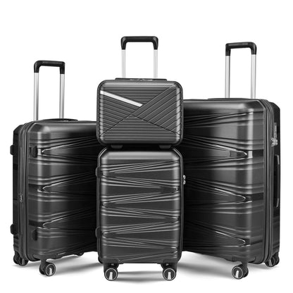 Luggage 4 Piece Sets 14/20/24/28 Inch ，Hard Shell Lightweight TSA Lock Carry on Expandable Suitcase