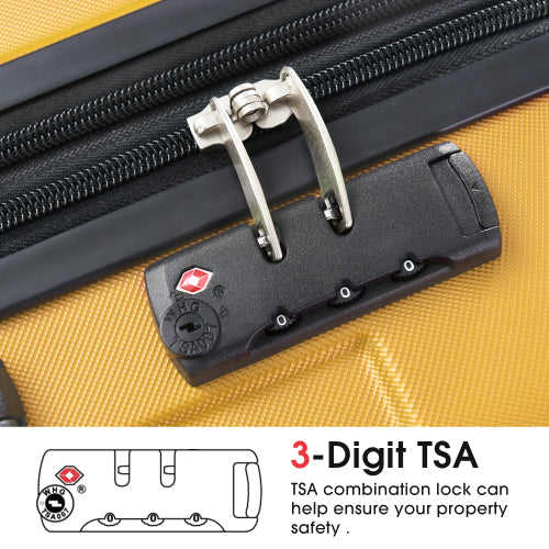 Expandable Hard Luggage Sets 3 Piece with Double Spinner TSA Lock (20/24/28Inch)