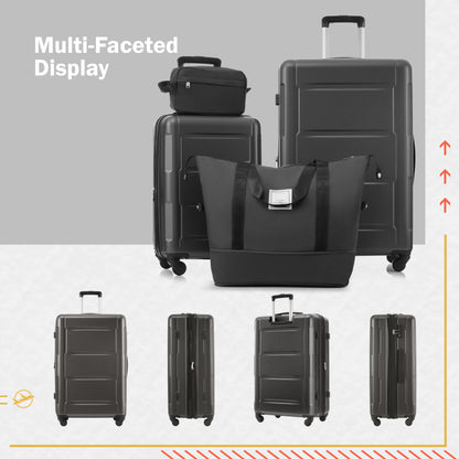 2 Piece Luggage Set with 2 Bags Expanable with TSA Lock of 20Inch+24Inch