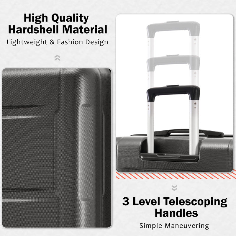 2 Piece Luggage Set with 2 Bags Expanable with TSA Lock of 20Inch+24Inch