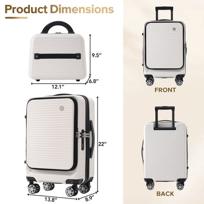 Carry-on Luggage 20 Inch Lightweight Suitcase with USB Port