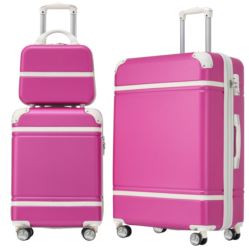 Hardshell Luggage Sets 3 Pieces 20"+24" Inch with Cosmetic Case