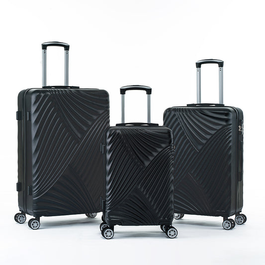 3 Pieces Hard Shell Luggage Lightweight Suitcase Set 20/24/28 Inch